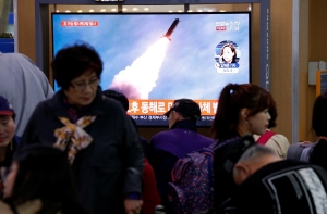 North Korea conducted successful test of multiple rocket launchers on Thursday: KCNA