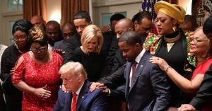 Photos: Black Leaders Pray for Trump at Black History Month Celebration