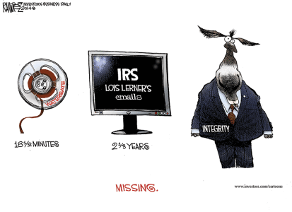 The IRS Missing Email Scandal – A Brazen Obstruction Of Justice