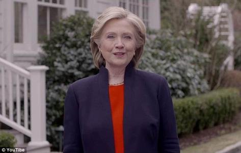 'Everyday Americans need a champion': Wealthy Hillary Clinton finally enters formal race to be president with video telling middle class...
