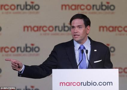 'Yesterday is over, and we are never going back': Marco Rubio takes a swipe at Hillary as he announces his candidacy for president