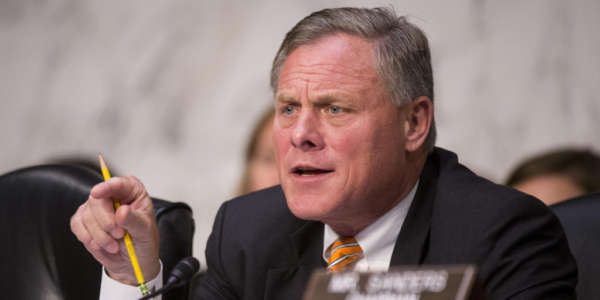 UNITED STATES - SEPTEMBER 9: Sen. Richard Burr, R-N.C., questions witnesses during the Senate Veterans' Affairs Committee hearing on "The State of VA Health Care" on Tuesday, Sept. 9, 2014. (Photo By Bill Clark/CQ Roll Call)
