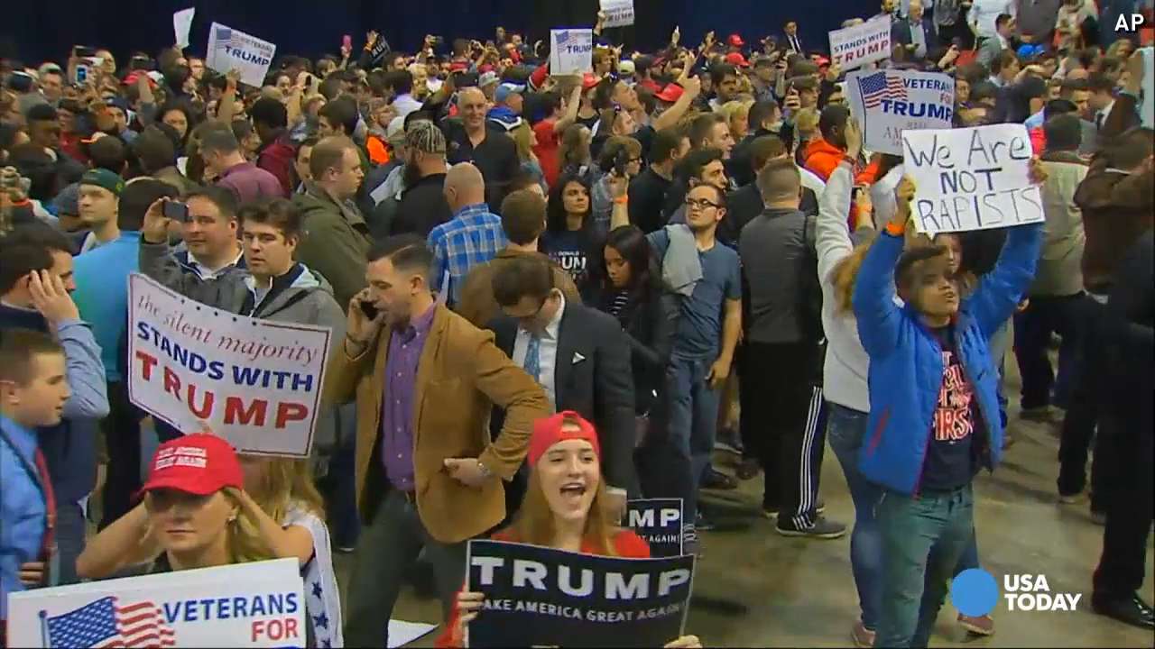Trump cancels rally in Chicago as violence erupts