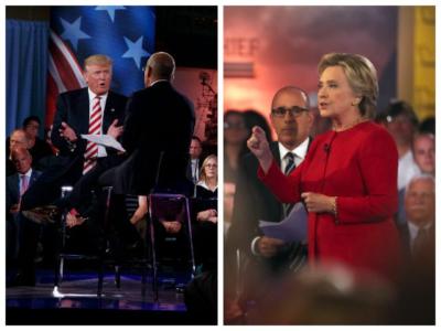 Donald-Trump-Hillary-Clinton-NBC-Forum-AP