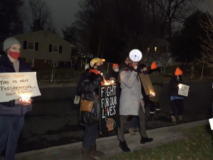 Watch: Left-Wing Activists Vandalize, Protest Outside Josh Hawley’s Home
