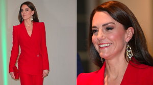 Kate Middleton radiates as ultimate lady in red during her charity campaign