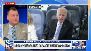 Biden mocked for repeating debunked Amtrak story once again: ‘This is disturbing stuff’