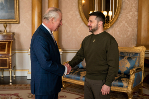 Zelenskyy visits King Charles III on UK trip, asks lawmakers for jets: ‘every air force pilot is a king’