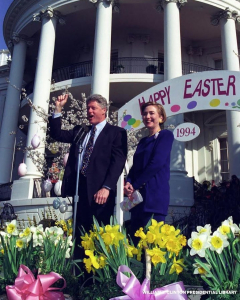 Bill and Hillary Clinton spend Easter ‘in the buffet line’