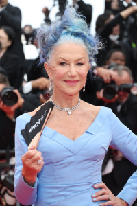 Helen Mirren debuts blue hair to match her dress at Cannes Film Festival 2023