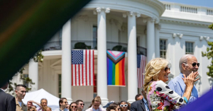 Joe Biden Centers Trangenderism Flag on White House