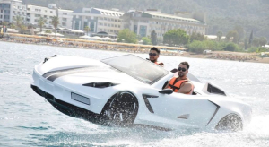 New watercraft makes waves by blending high-performance sports car with a jet ski