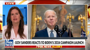 Sarah Huckabee Sanders rips Biden’s campaign launch video: ‘Lack of energy and enthusiasm’