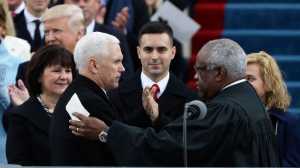 Pence comes out swinging in support of Clarence Thomas