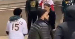 WATCH: Dozens of A’s Fight it Out in Wild Melee Outside Stadium
