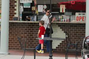 Whitney Port enjoys taco and ice cream lunch date with son Sonny, 6, amid health concerns