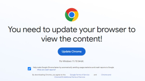 All new tricky threat of the fake browser update scam
