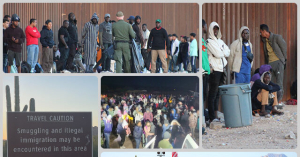 Exclusive: Single Group of 1,200 Migrants Surge Across Arizona Border