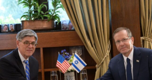 U.S. Ambassador Jack Lew Offers Lukewarm Support for Israel on His Arrival