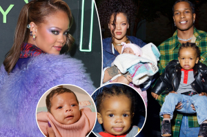 Rihanna jokes about her son inheriting her forehead: ‘You can’t lose this thing!’