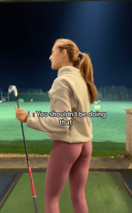 Man slammed after unwittingly attempting to correct pro female golfer’s swing: ‘Excuse me’