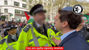 London cop allegedly threatened to arrest man for ‘openly Jewish’ appearance during anti-Israel march