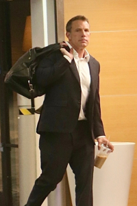 Ben Affleck looks stern leaving his office after moving his belongings from shared mansion with Jennifer Lopez