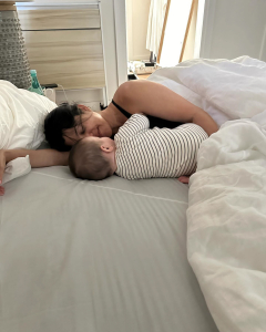 Kourtney Kardashian confirms she has been ‘co-sleeping safely’ with son Rocky years after sparking debate