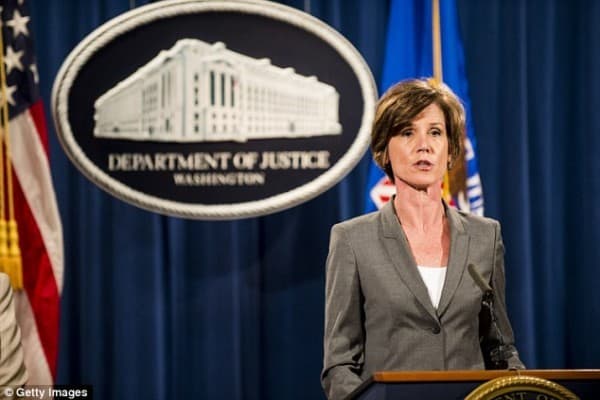 Trump SACKS Attorney General Sally Yates after she told Justice Department NOT to defend his immigrant travel ban AND then fires director of immigration and customs agency just two hours later