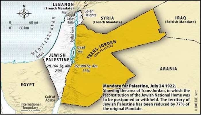 Since when did the Palestinians become entitled to a state?