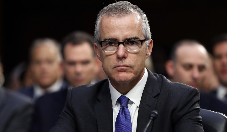 Deputy FBI Director Andrew McCabe, appearing before Congress, declined to criticize the dossier&#39;s 35 pages of salacious and criminal charges against Donald Trump and his aides, but he said it remains largely unverified, according to a source familiar with ongoing congressional inquiries. (Associated Press/File)