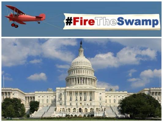 ‘Fire the Swamp’ Banner to Fly over D.C. Beltway