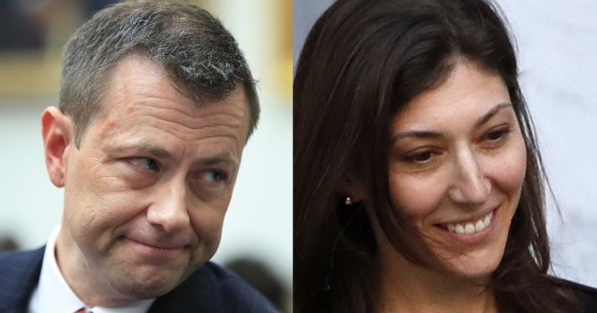 Image result for images of Peter Strzok and Lisa Page"