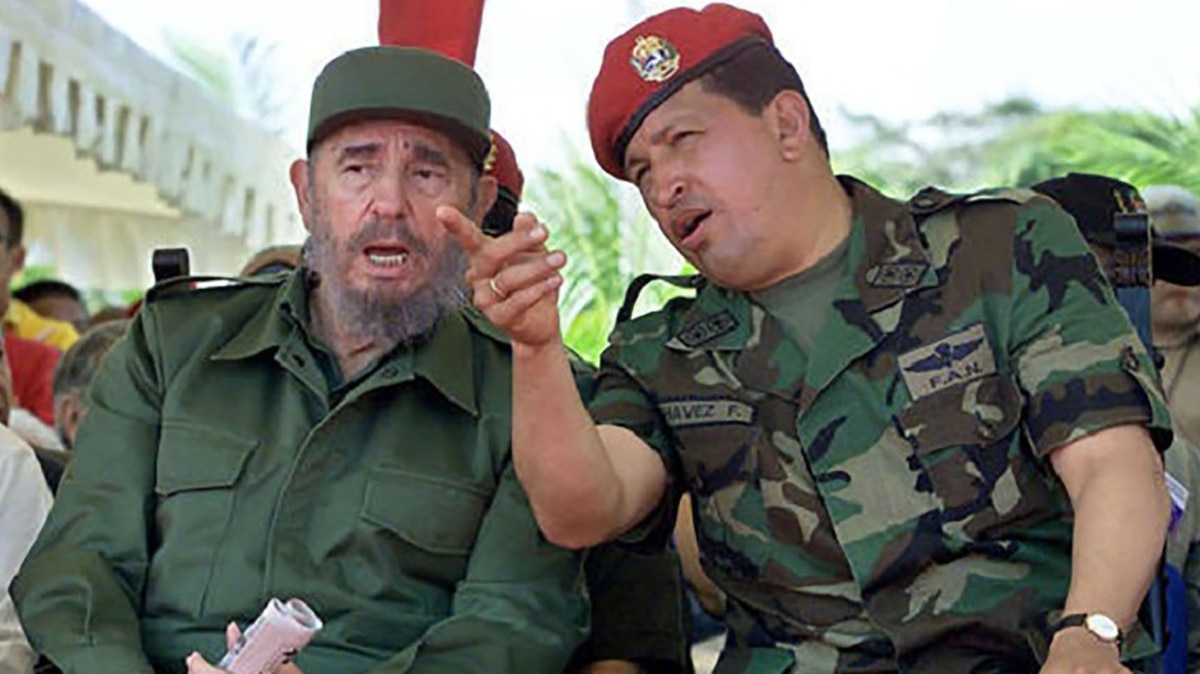 Image result for picture of hugo chávez and fidel castro